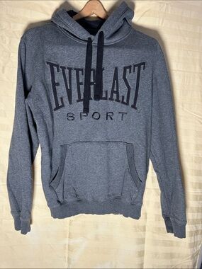 Everlast Gray Crewneck Hoodie with Black Drawstrings